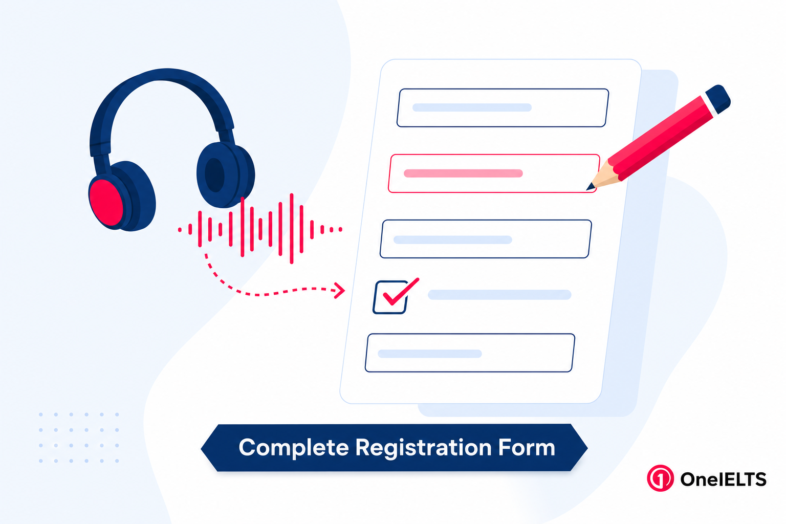 Completing an IELTS Listening registration form task