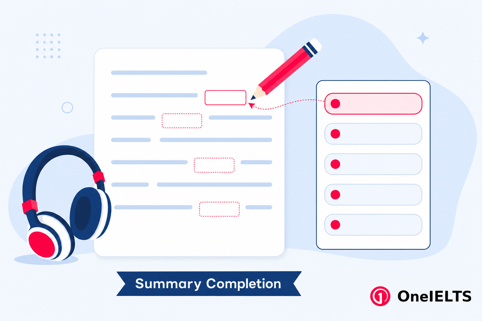 IELTS summary completion answering strategy and approach