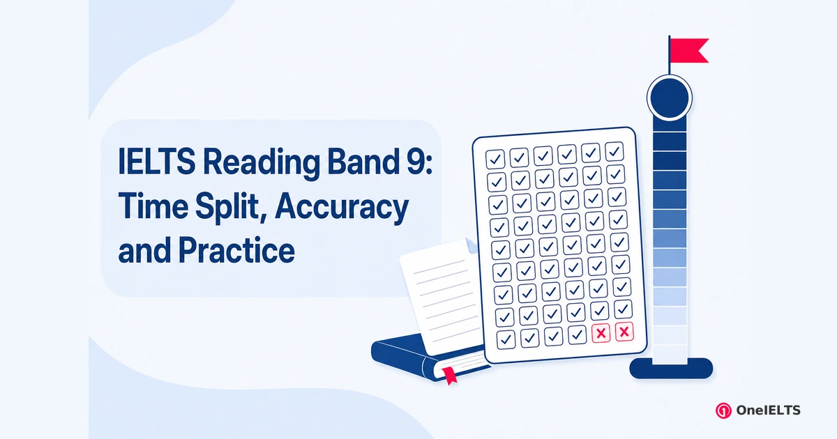 IELTS Reading Band 9: Time Split, Accuracy and Practice