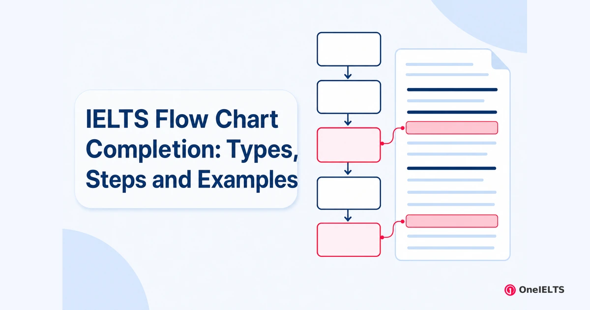 IELTS Flow Chart Completion: Types, Steps and Examples