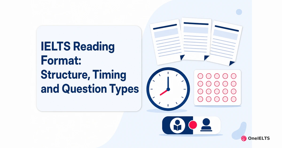 IELTS Reading Format: Structure, Timing and Question Types