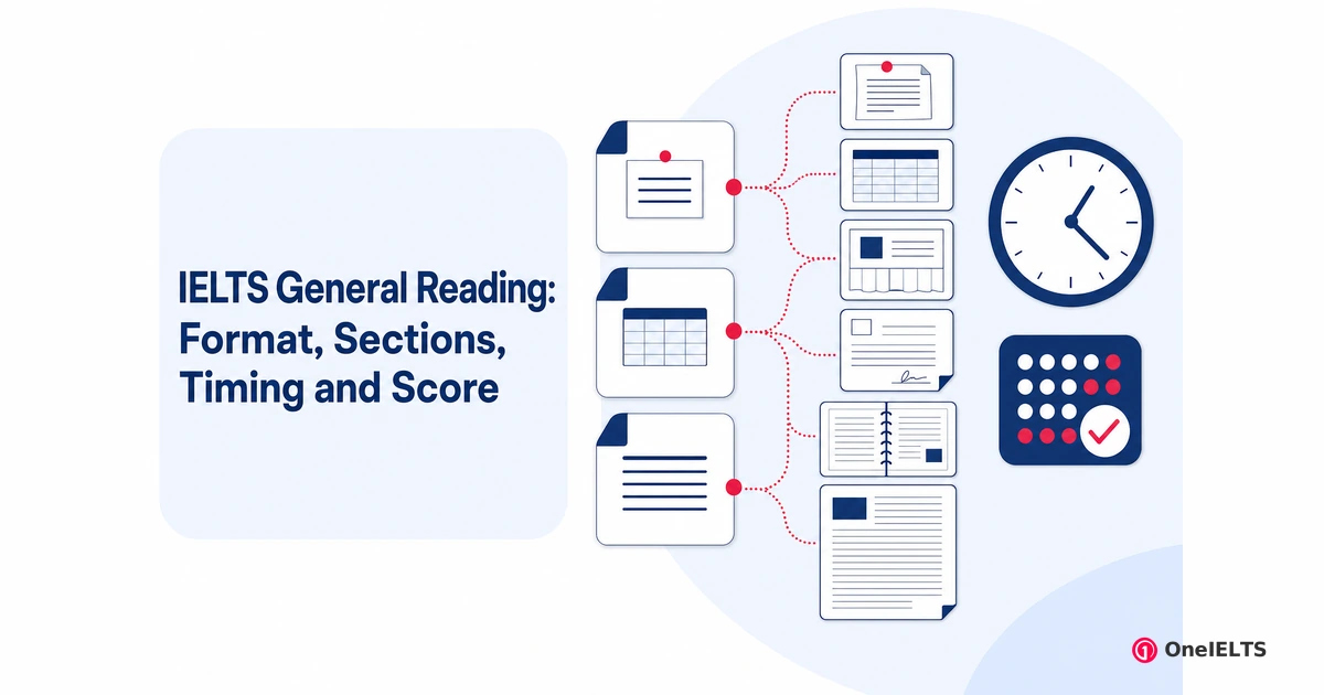 IELTS General Reading: Format, Sections, Timing and Score