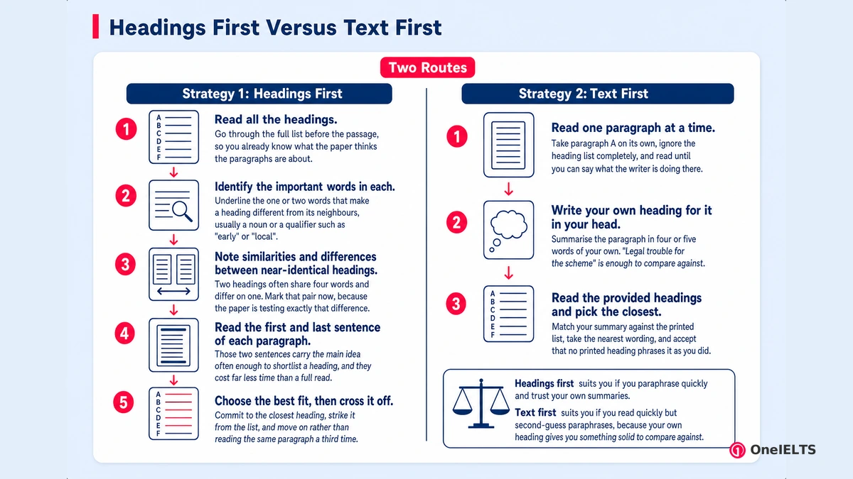 Headings First Versus Text First