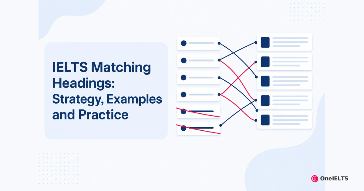 IELTS Matching Headings: Strategy, Examples and Practice