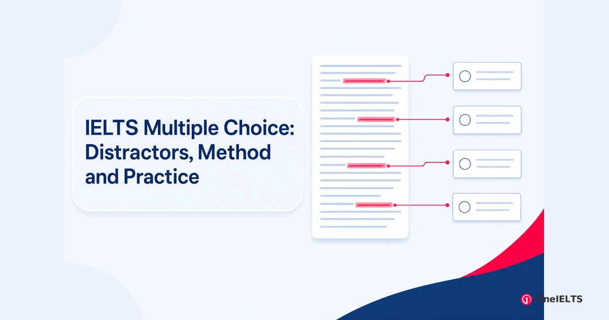 IELTS Multiple Choice: Distractors, Method and Practice