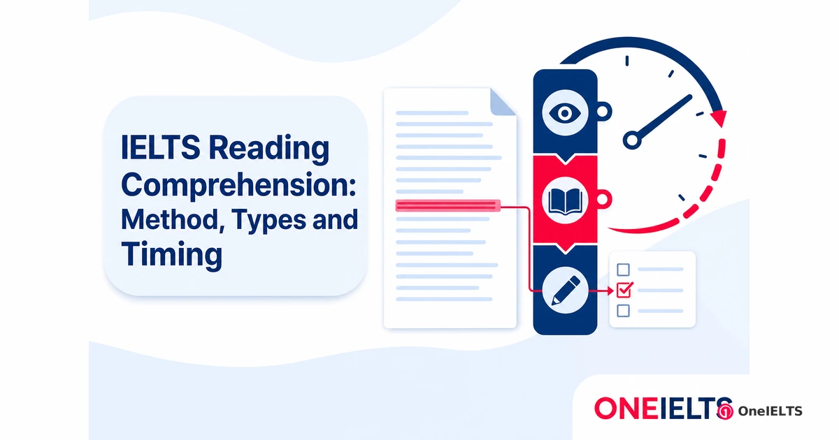 IELTS Reading Comprehension: Method, Types and Timing