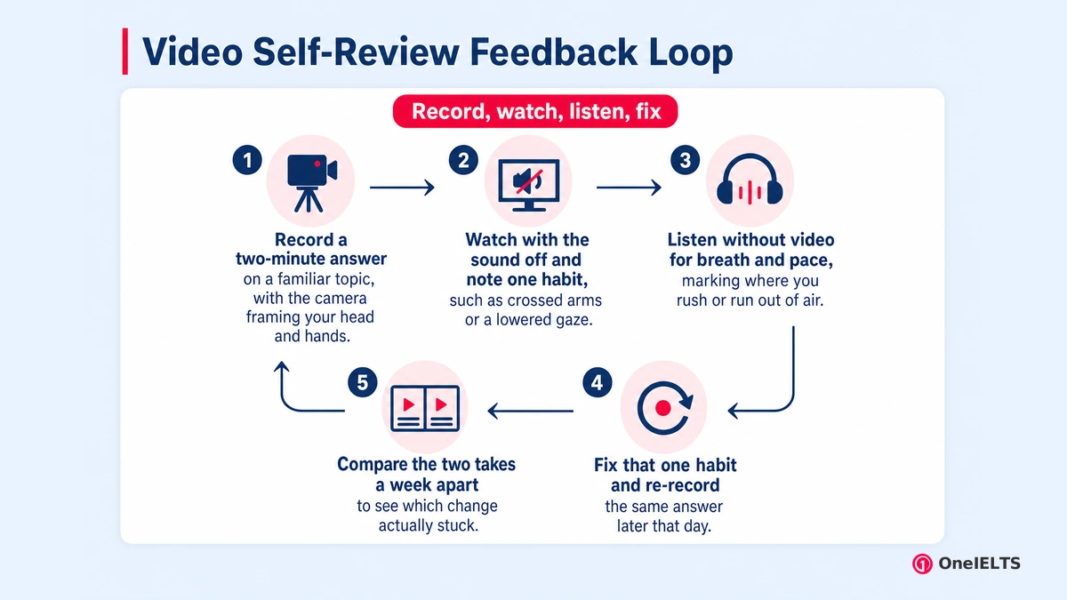 Video Self-Review Feedback Loop