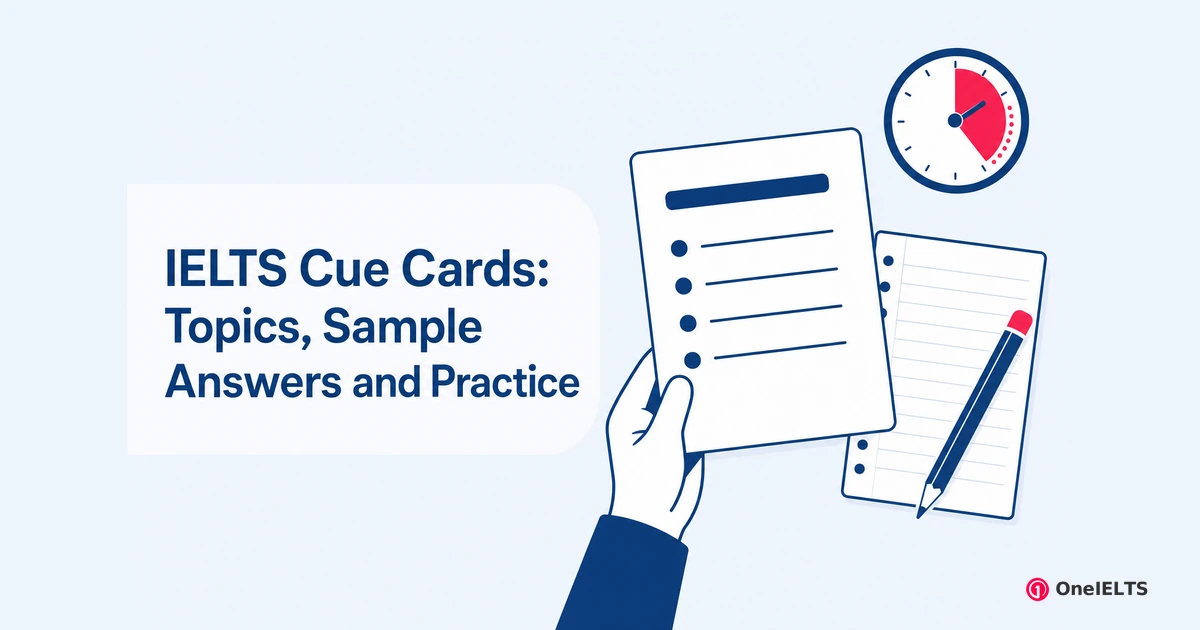 IELTS Cue Cards: Topics, Sample Answers and Practice