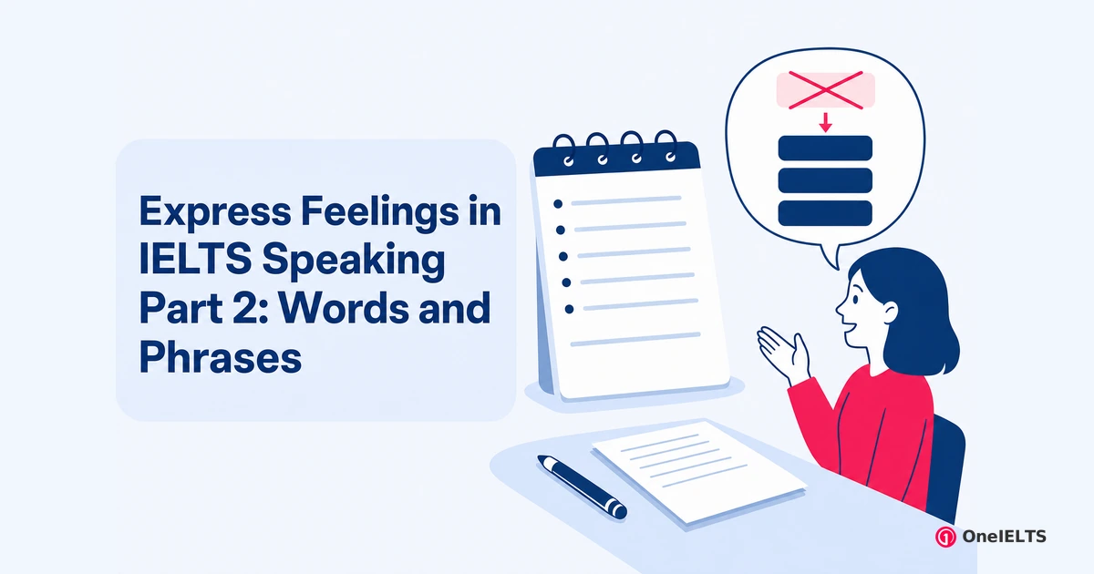 Express Feelings in IELTS Speaking Part 2: Words and Phrases