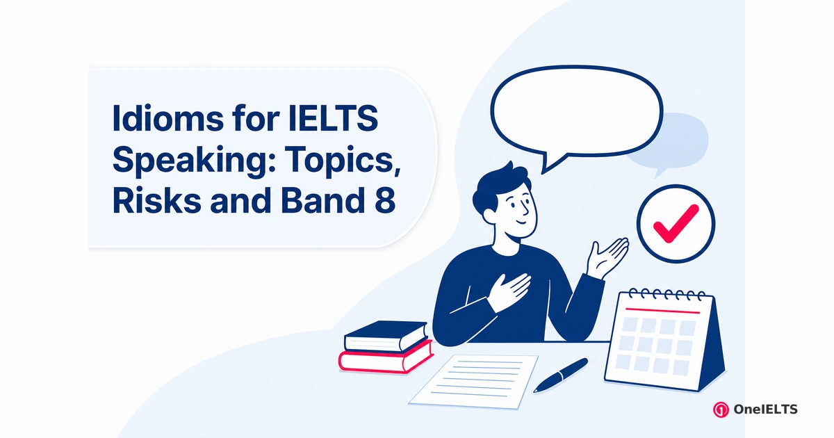 Idioms for IELTS Speaking: Topics, Risks and Band 8