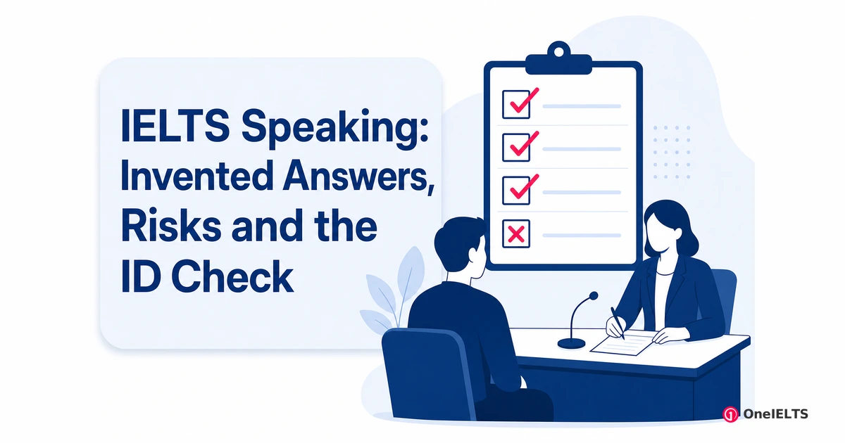 IELTS Speaking: Invented Answers, Risks and the ID Check