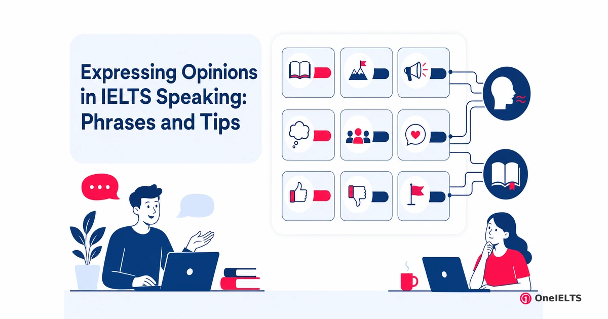 Expressing Opinions in IELTS Speaking: Phrases and Tips