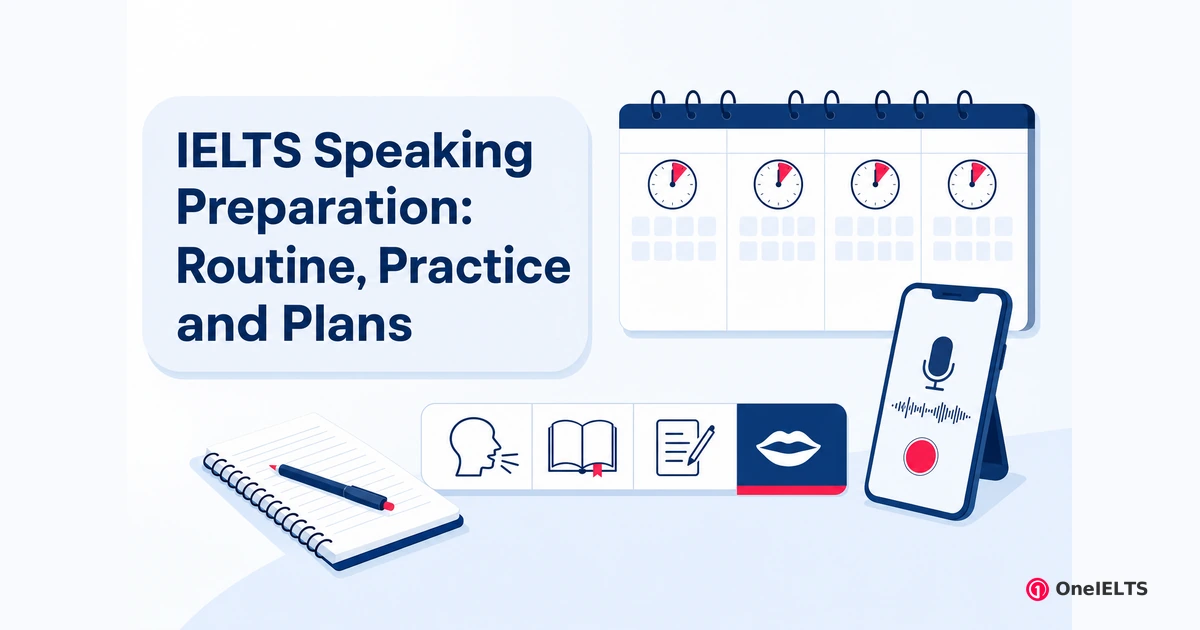 IELTS Speaking Preparation: Routine, Practice and Plans