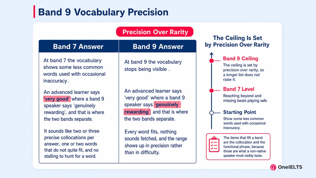 Band 9 Vocabulary Precision