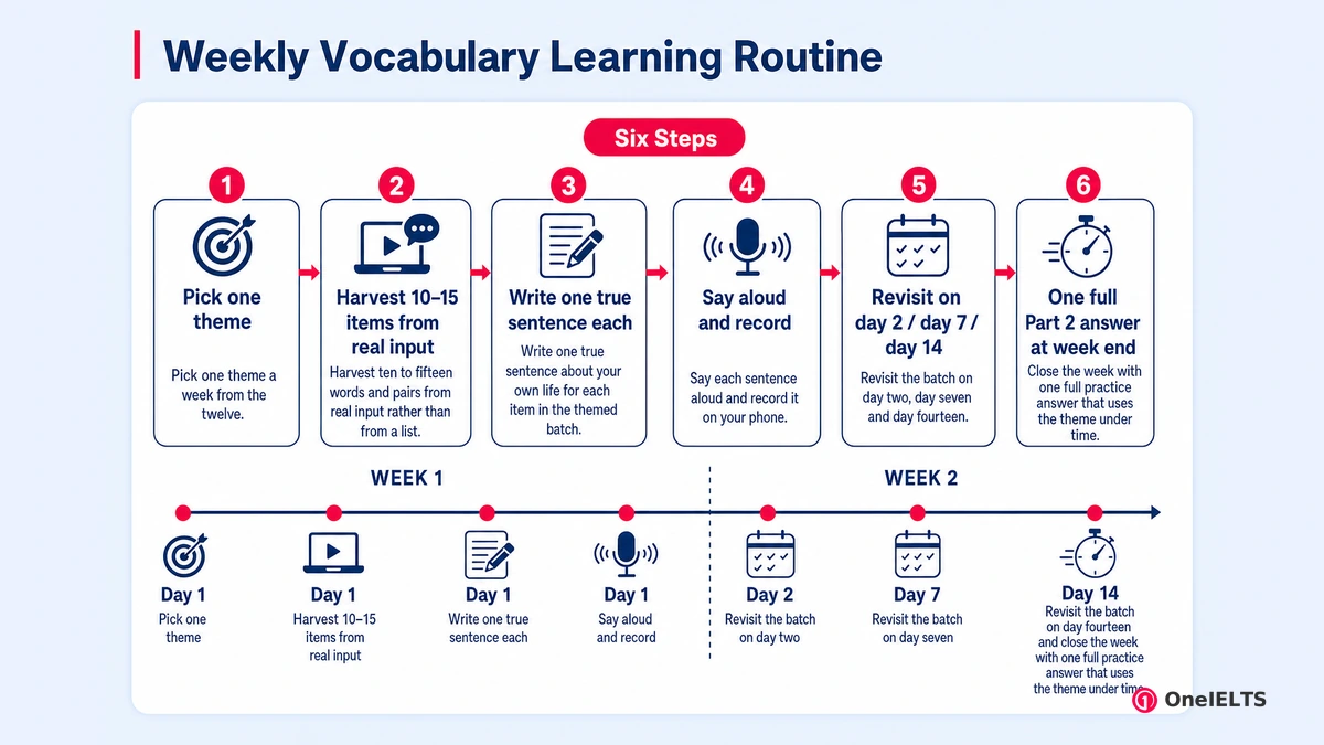 Weekly Vocabulary Learning Routine