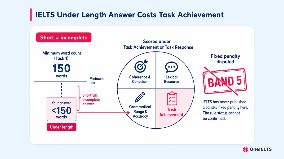 IELTS Under Length Answer Costs Task Achievement