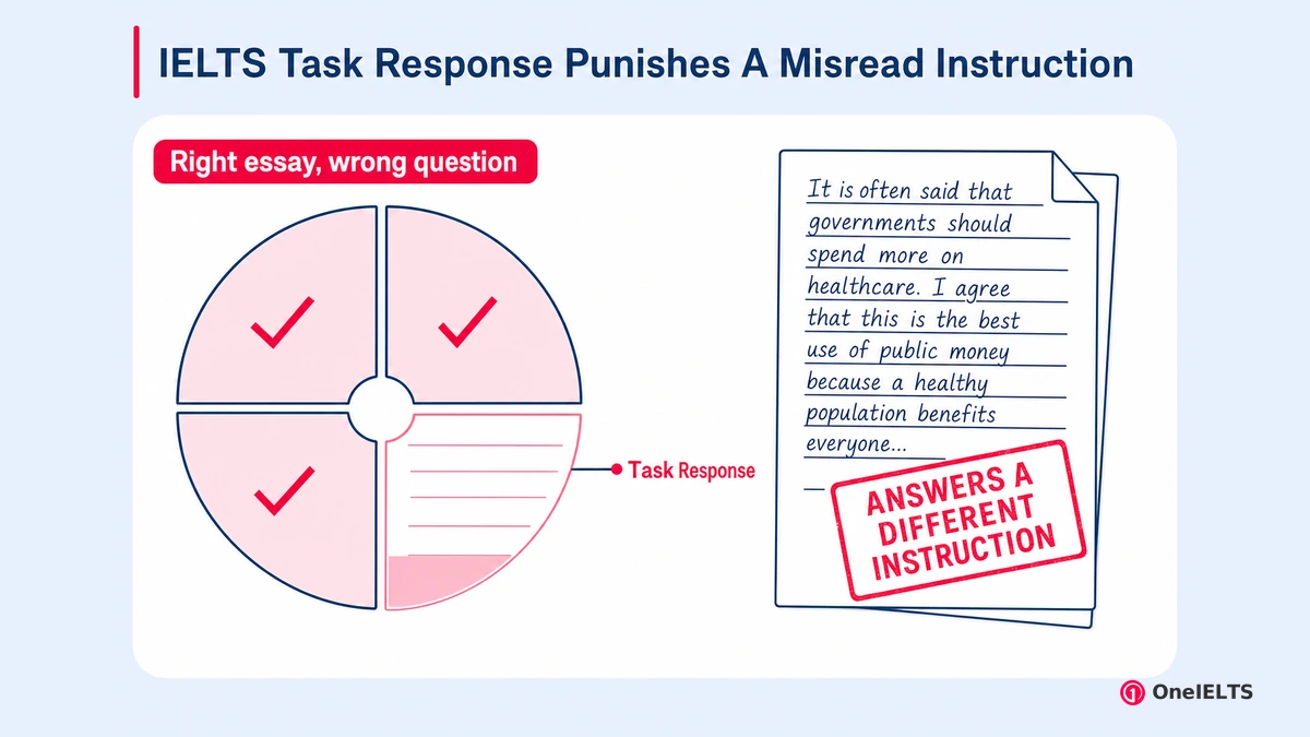 IELTS Task Response Punishes A Misread Instruction