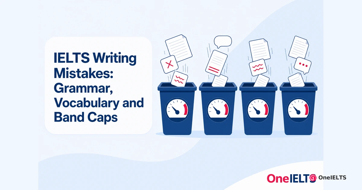IELTS Writing Mistakes: Grammar, Vocabulary and Band Caps