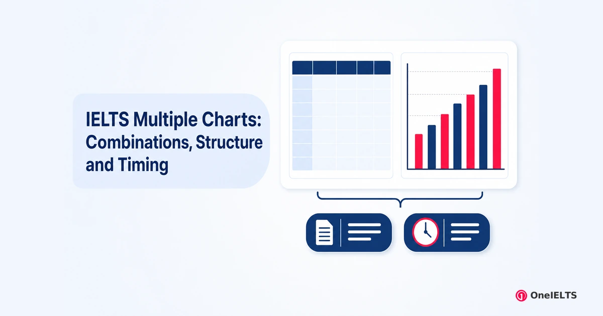 IELTS Multiple Charts: Combinations, Structure and Timing