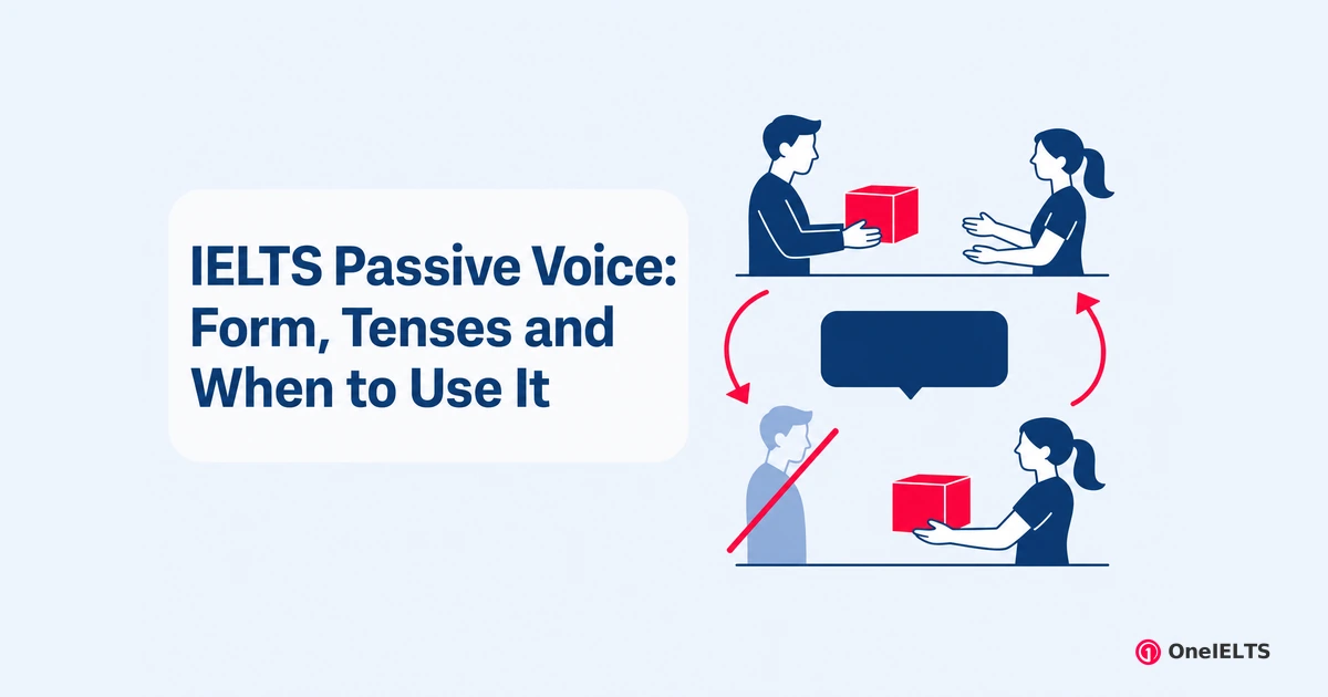 IELTS Passive Voice: Form, Tenses and When to Use It