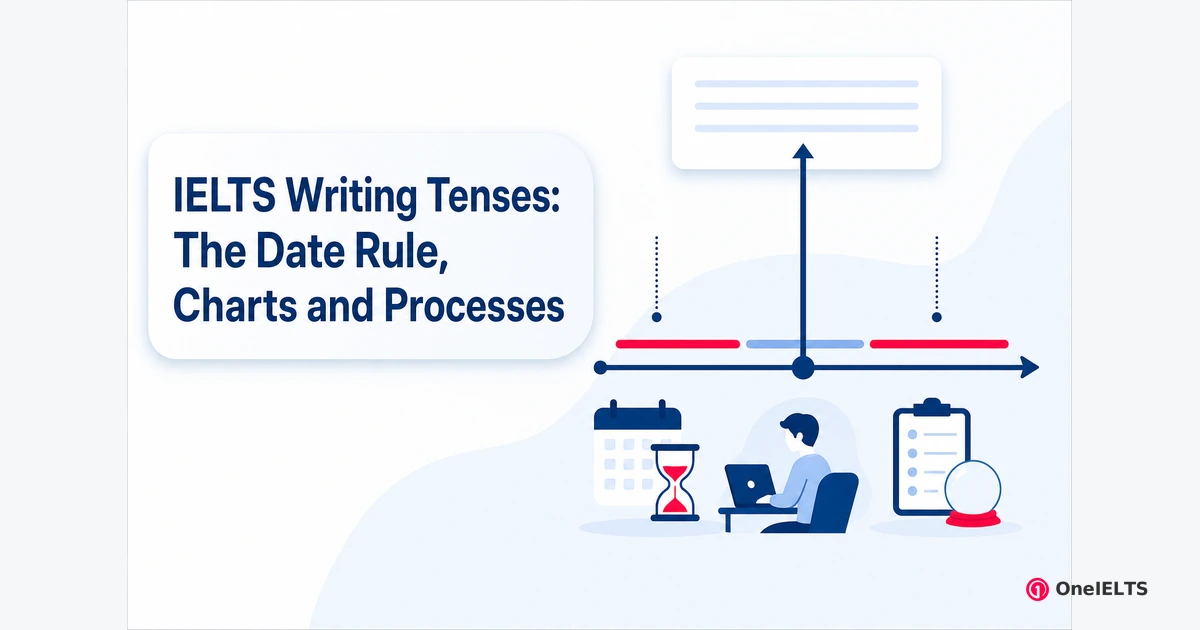 IELTS Writing Tenses: The Date Rule, Charts and Processes