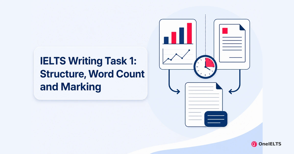 IELTS Writing Task 1: Structure, Word Count and Marking
