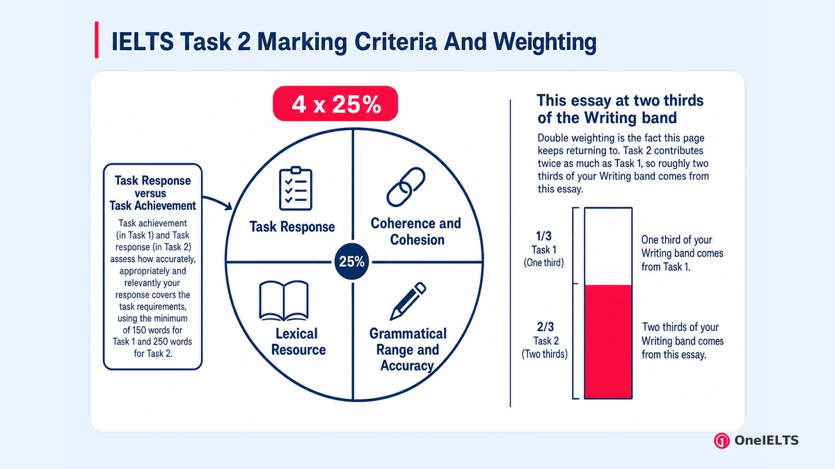 IELTS Task 2 Marking Criteria And Weighting