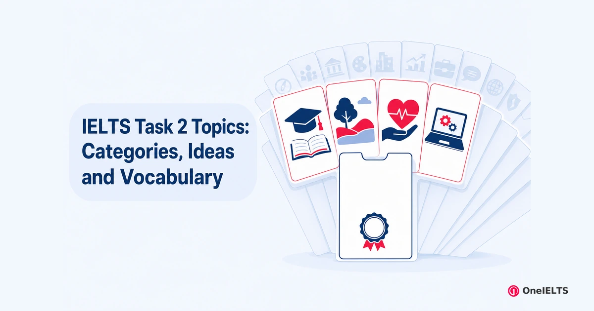 IELTS Task 2 Topics: Categories, Ideas and Vocabulary