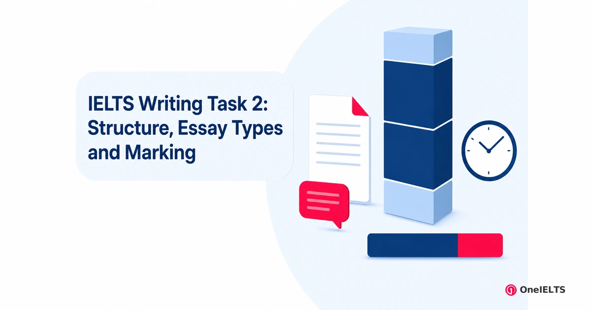 IELTS Writing Task 2: Structure, Essay Types and Marking