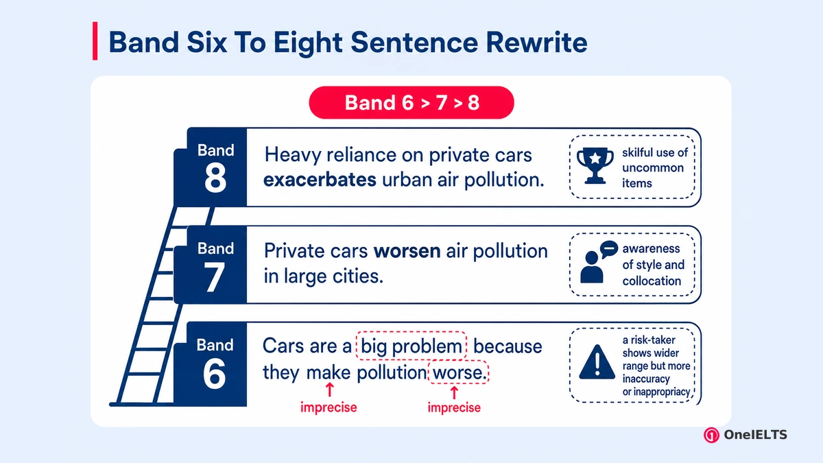 Band Six To Eight Sentence Rewrite