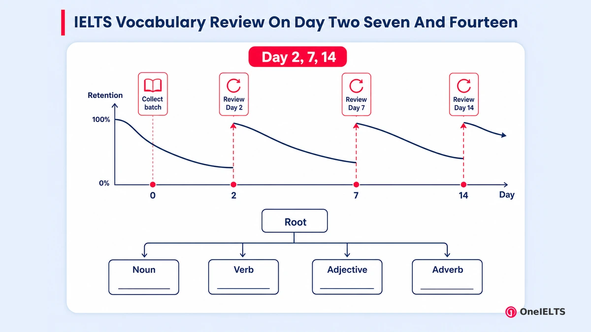 IELTS Vocabulary Review On Day Two Seven And Fourteen