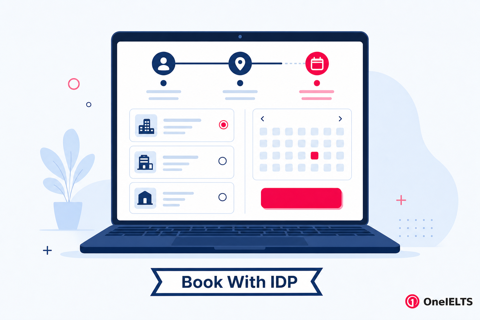 IDP IELTS test booking steps and registration process