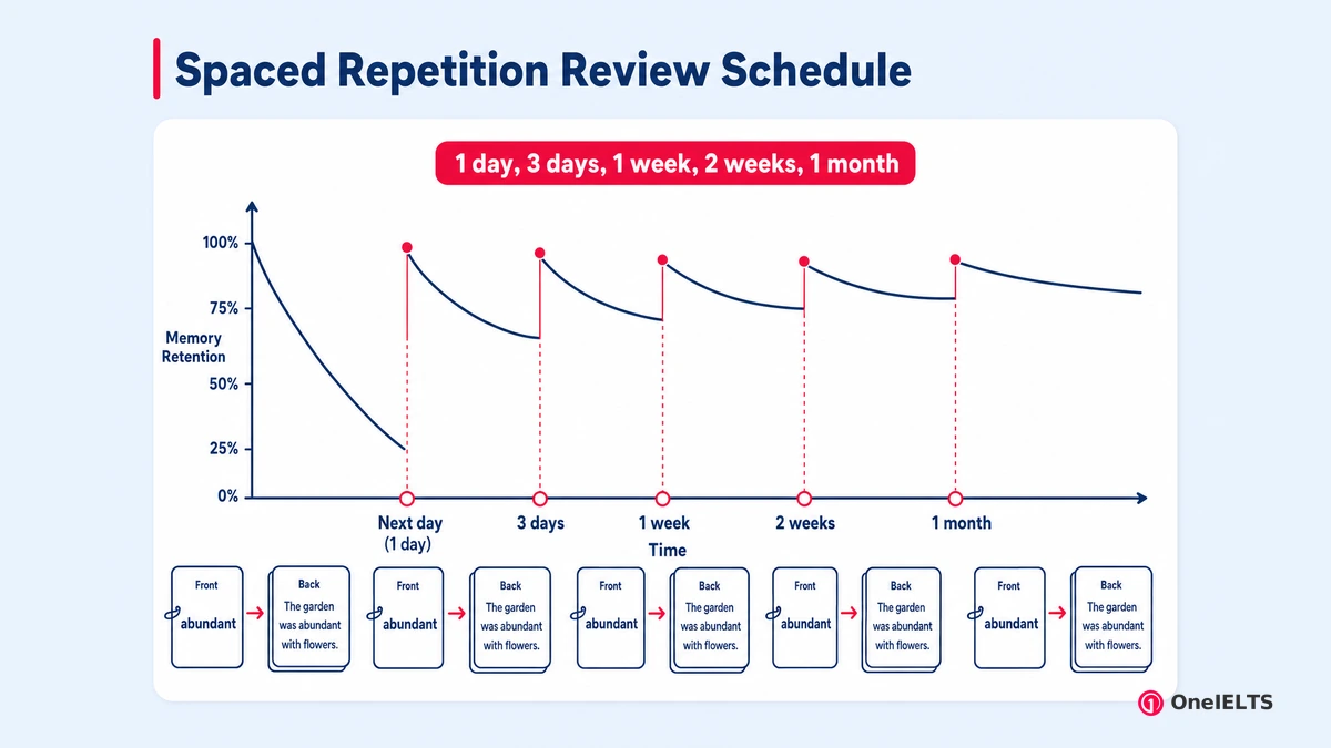 Spaced Repetition Review Schedule
